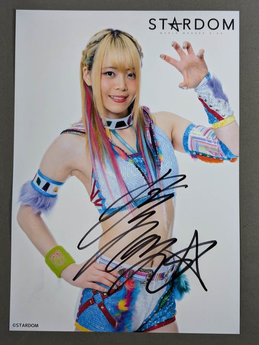 岩谷麻優 直筆サイン入り スターダムポートレート(T-5)