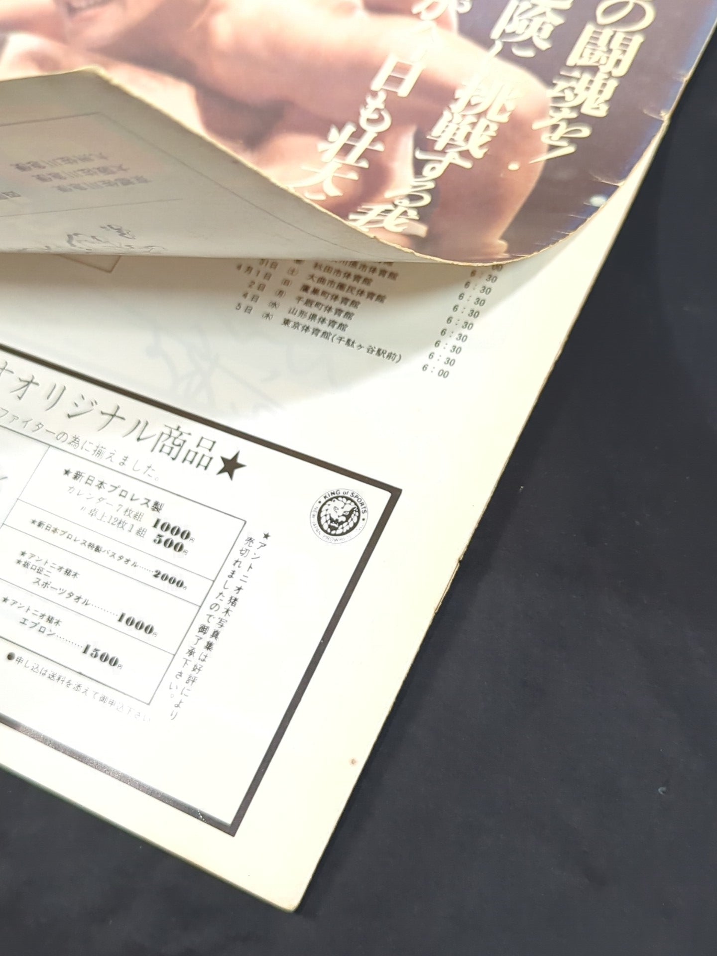 1979年　新日本プロレス ビッグ４　直筆サイン色紙　猪木・坂口・小林・藤波 1979年 新日本プロレス ビッグ4 直筆サイン色紙 猪木・坂口