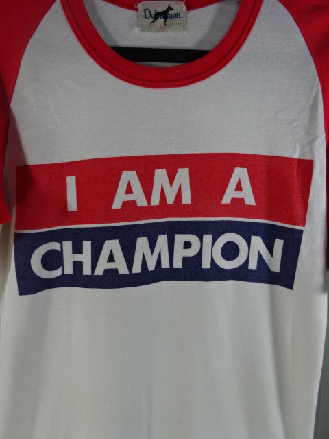 I AM A CHAMPION ラグランTシャツ