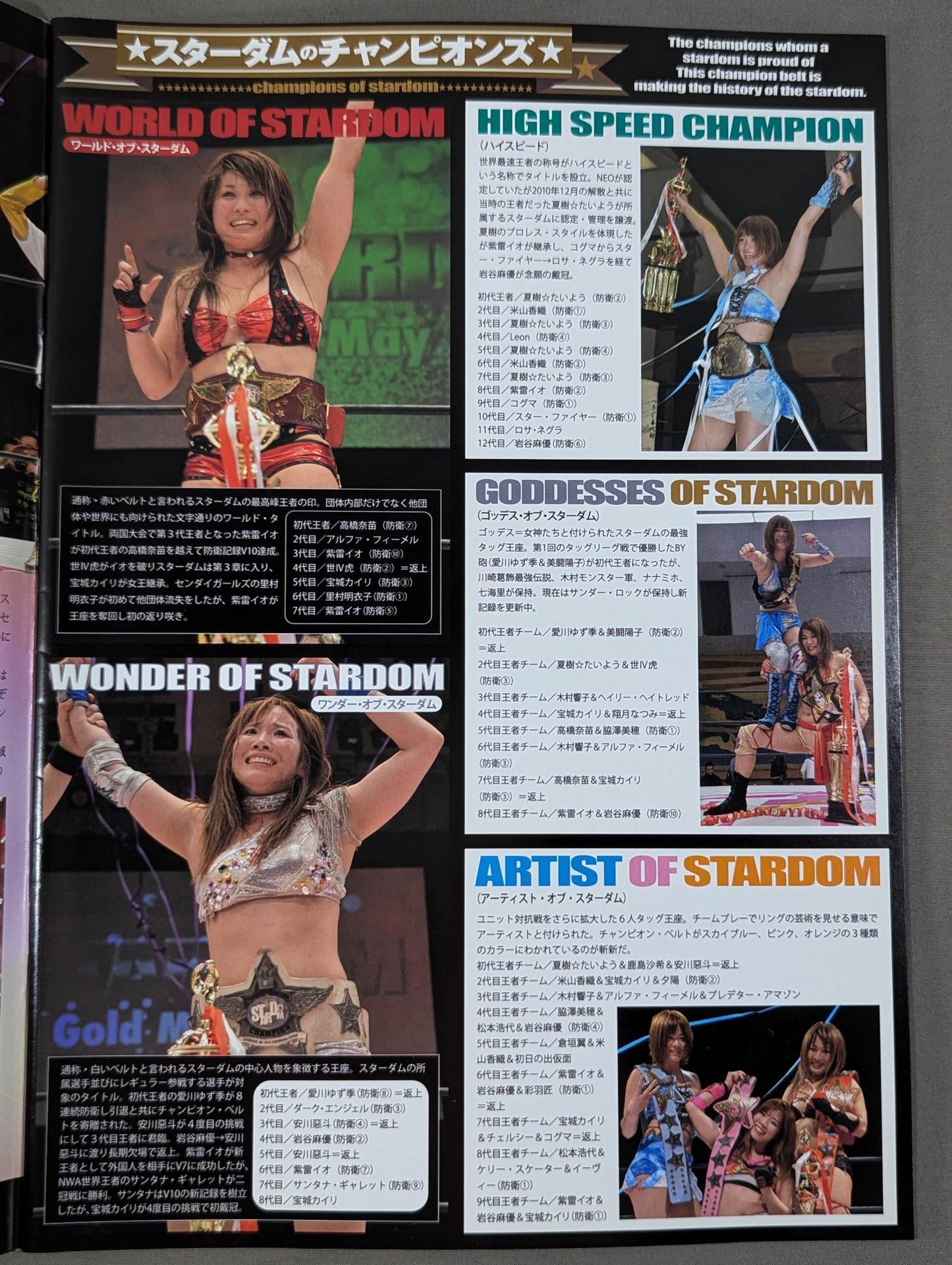 スターダム ☆ ガイドブック 直筆サイン入り ☆ 紫雷イオ 岩谷麻優 宝城カイリ IYO SKY on X: 