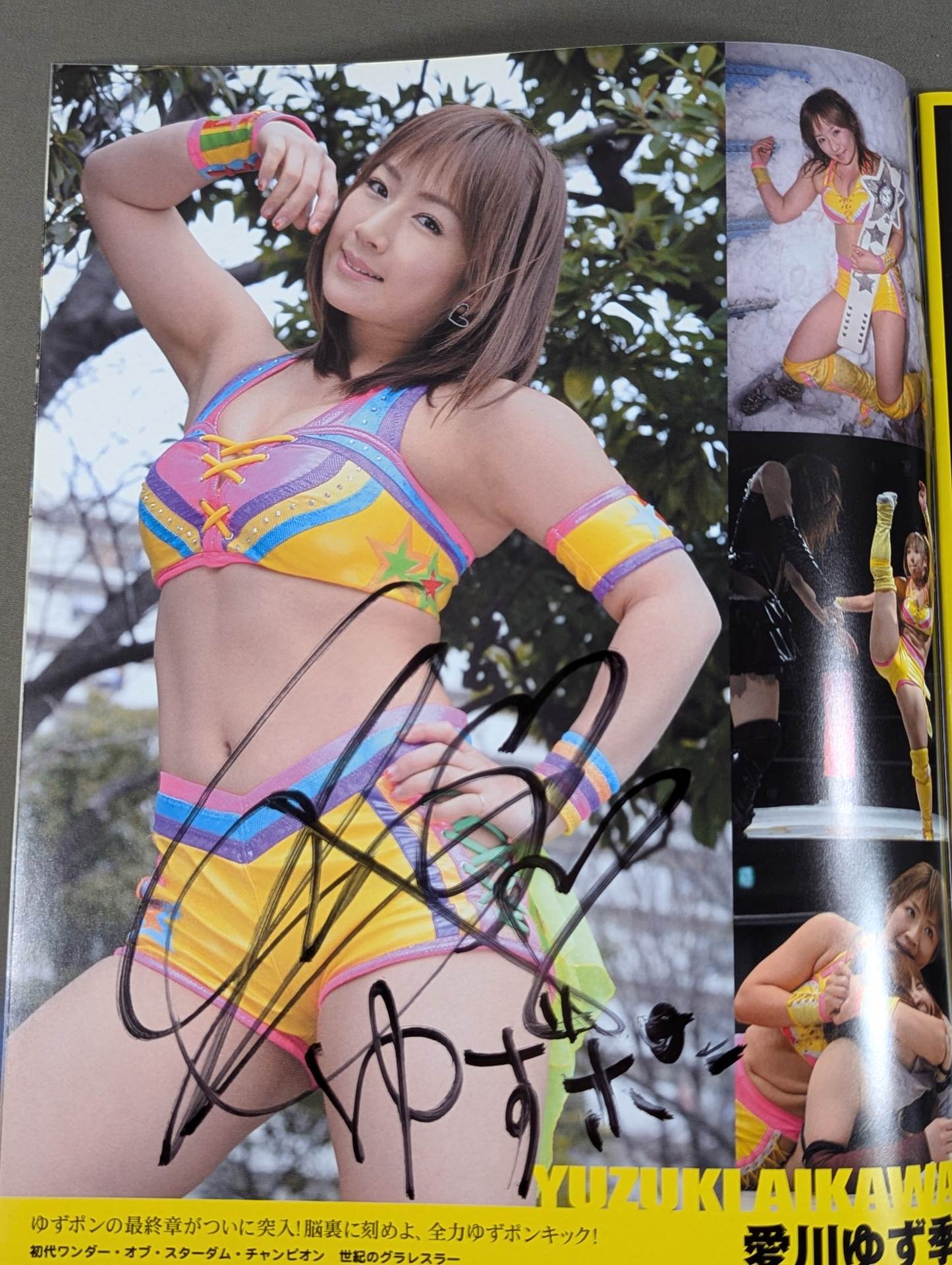 愛川ゆず季 直筆サイン入り】STARDOM OFFICIAL GUIDE BOOK Vol.28 – 闘道館