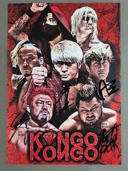 [7 fighters hand signed autograph 】King Kong Pro-Photo  (A-3)