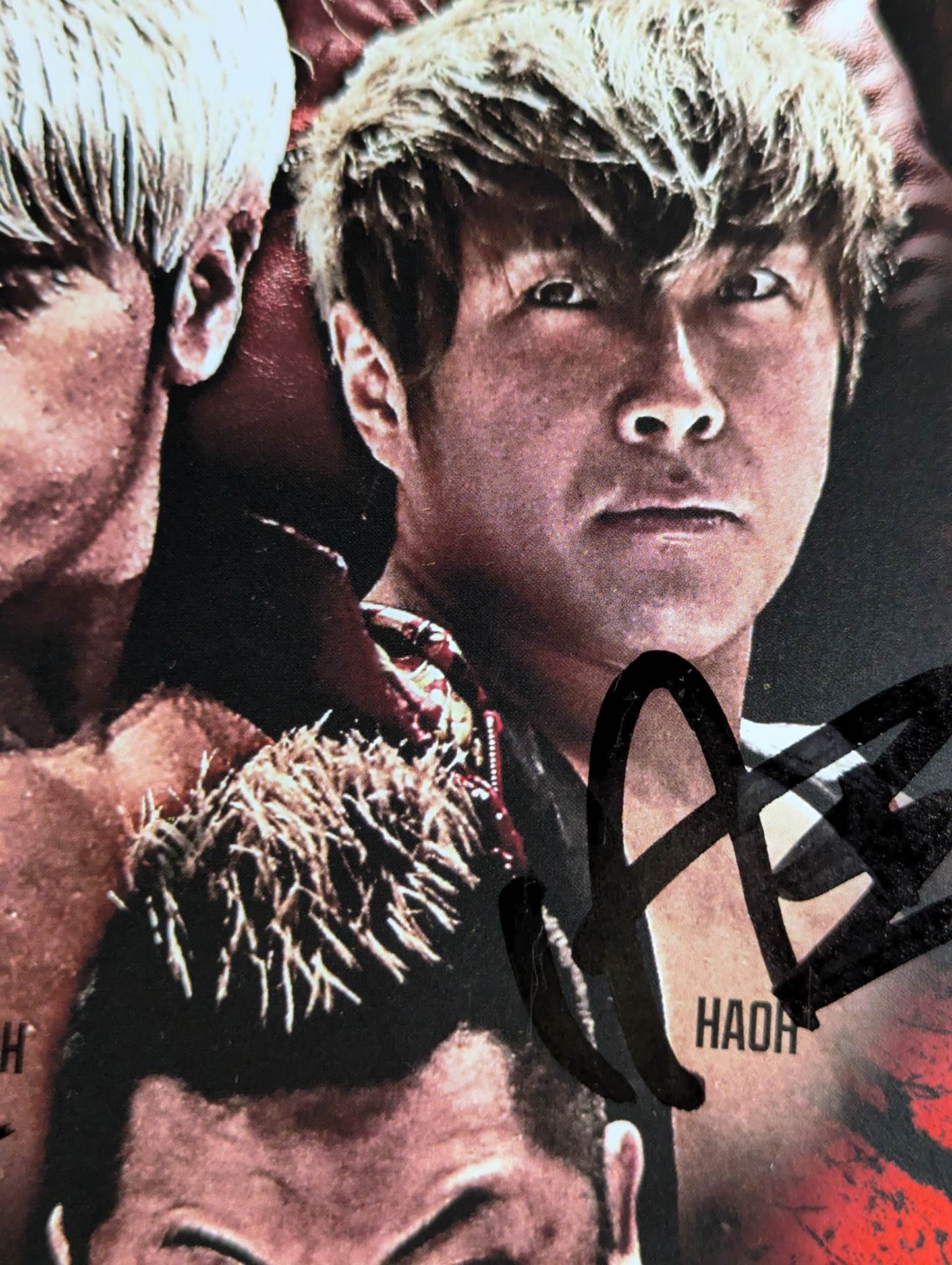 [7 fighters hand signed autograph 】King Kong Pro-Photo  (A-3)