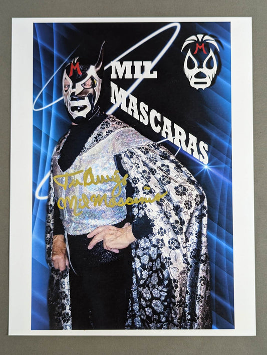 Mil Mascaras  hand signed autograph Pro-Photo (A-3)