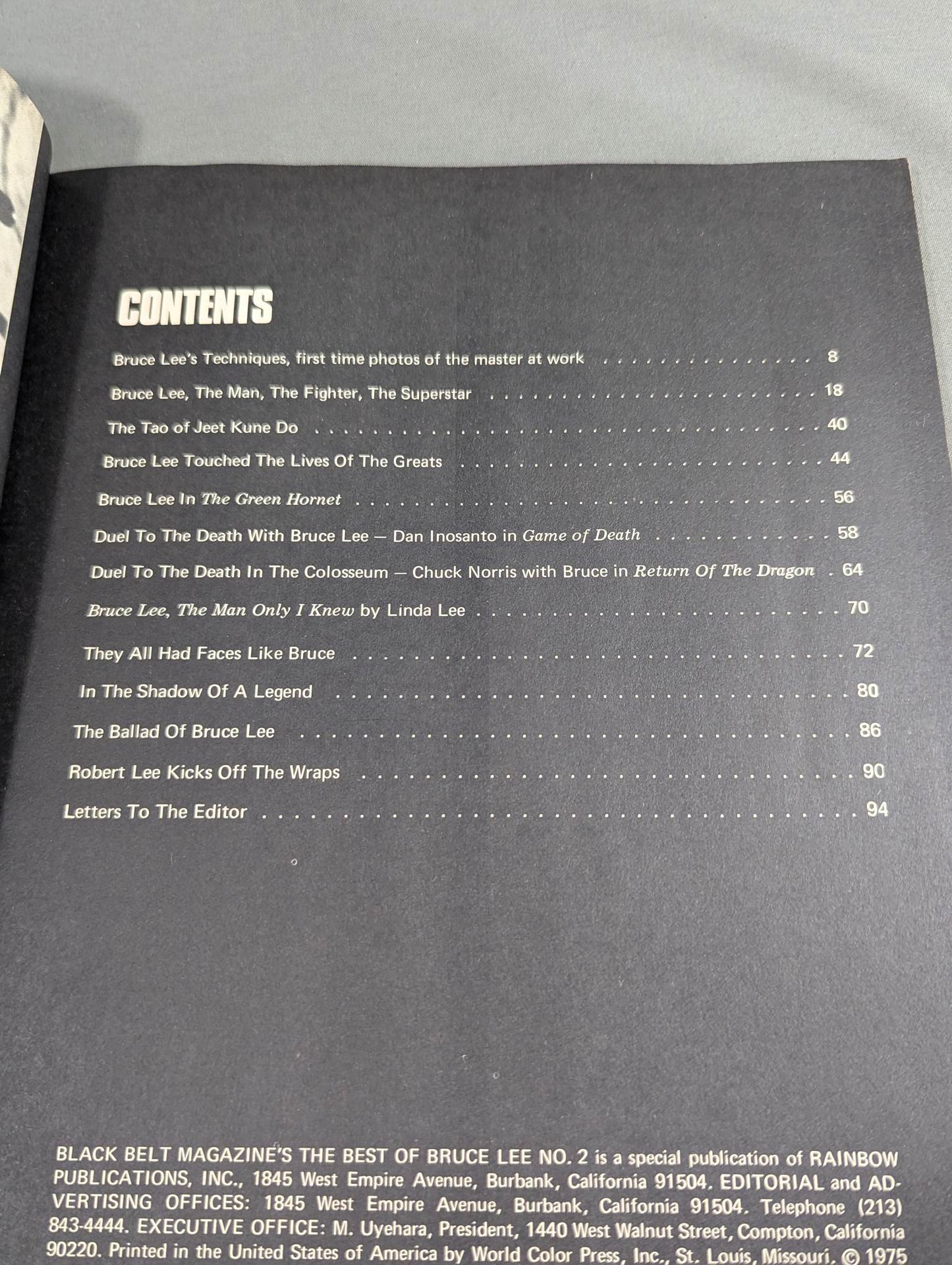 BLACK BELT MAGAZINE‘S BEST OF BRUCE LEE ＃2