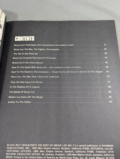 BLACK BELT MAGAZINE‘S BEST OF BRUCE LEE ＃2