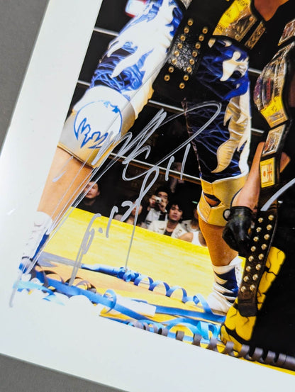 Ikuto Hidaka &Minoru Fujita 2 hand signed autographs  Pro-Photo 