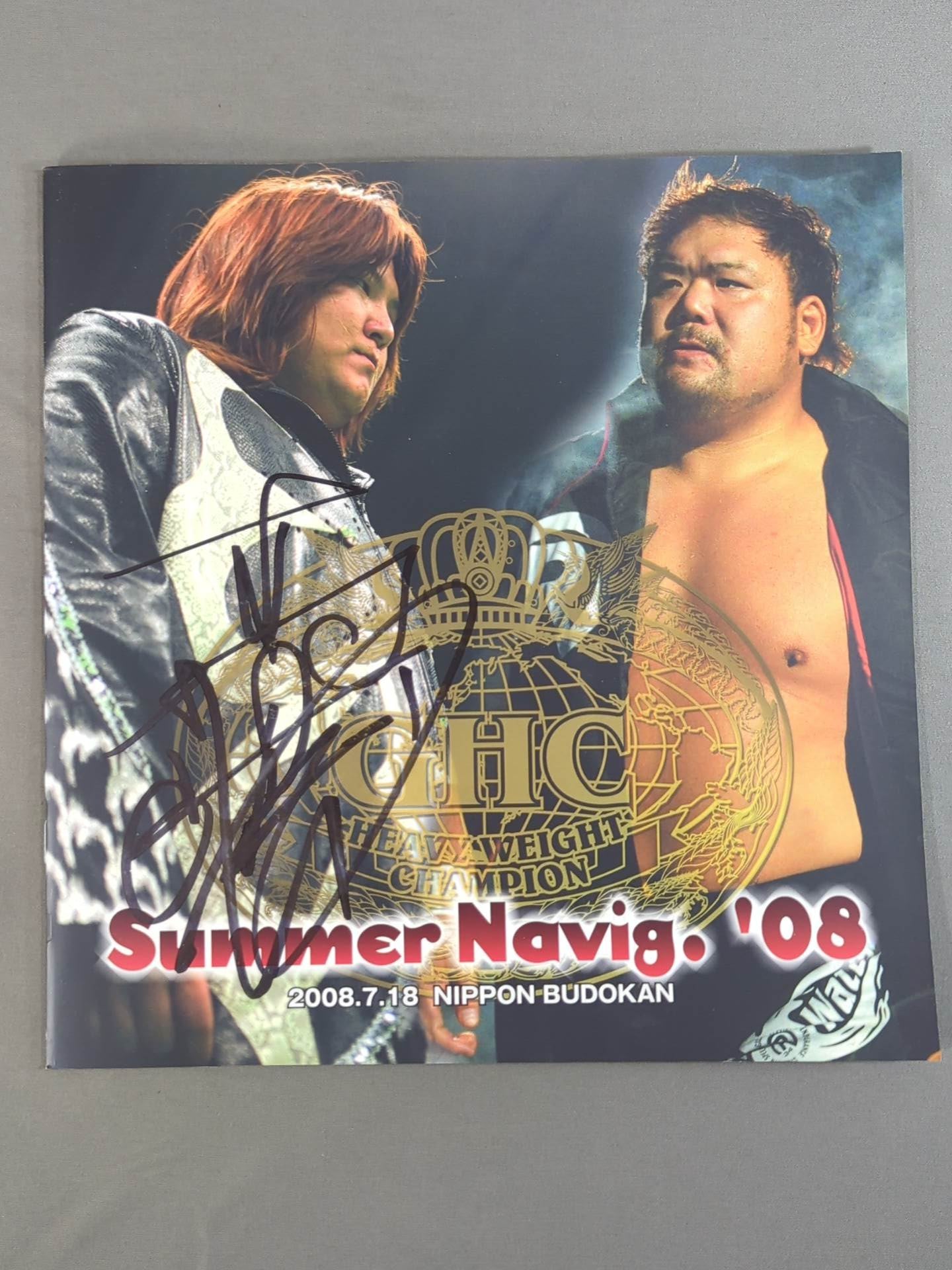 [2 fighters hand signed autograph 】2008 Summer Navig. / Japan Budokan Tournament