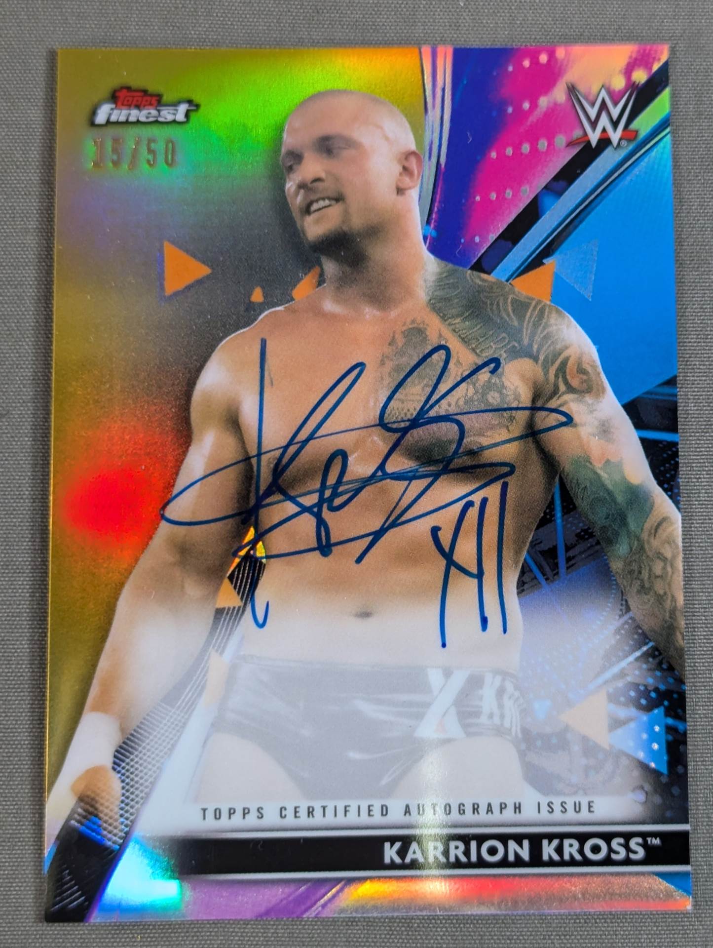 2021 NXT topps Karion Cross Official Autographed Card