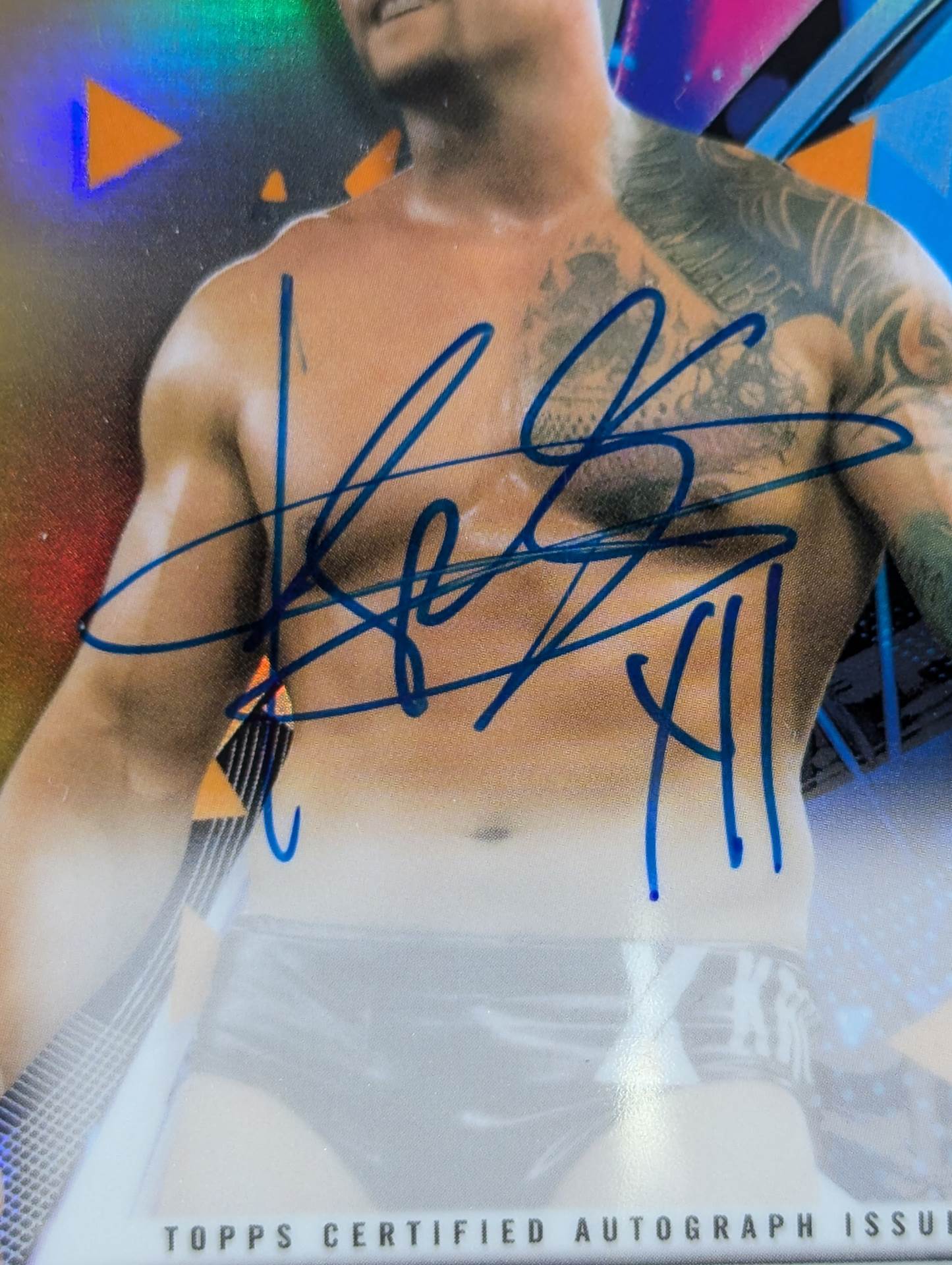 2021 NXT topps Karion Cross Official Autographed Card