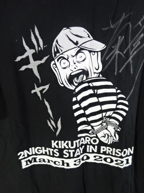 【直筆サイン入り】菊タロー インプリズン Tシャツ