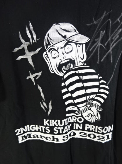 【直筆サイン入り】菊タロー インプリズン Tシャツ