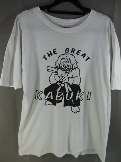 ザ・グレート・カブキ イラスト Tシャツ①(ホワイト)