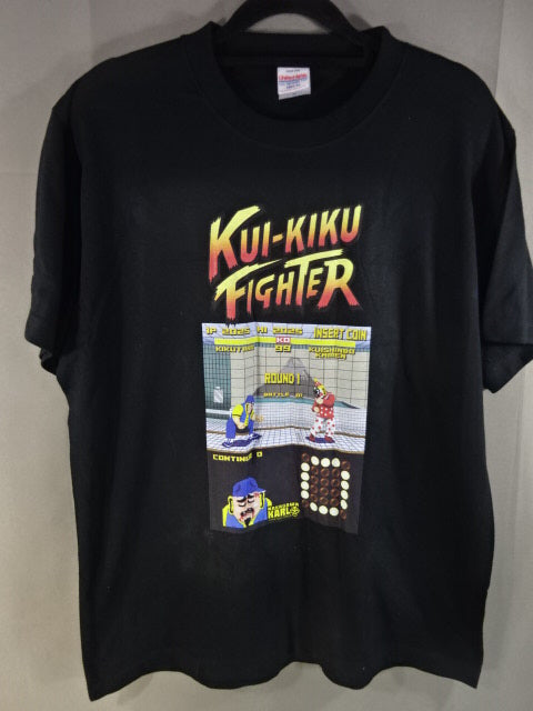 菊タロー×くいしんぼう仮面KUI-KIKU FIGHTER Tシャツ