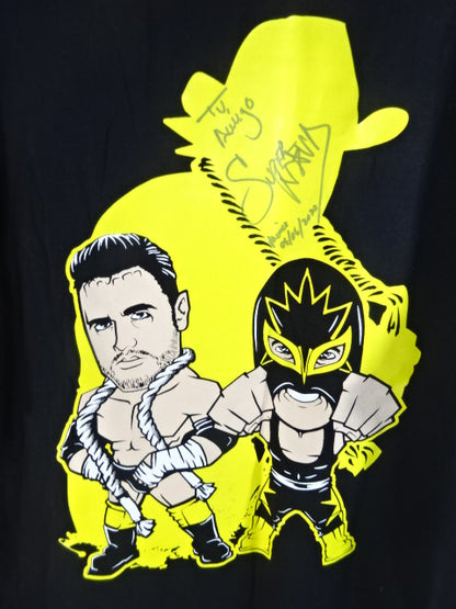 【スペル・ノバ 直筆サイン入り】テハノ・ジュニア×スペル・ノバ  イラスト Tシャツ
