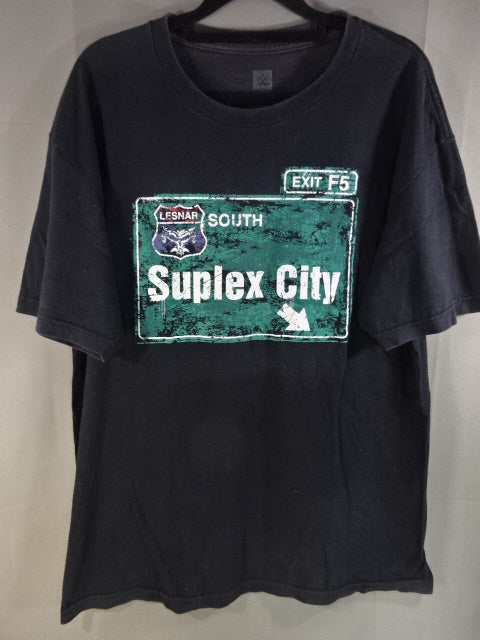 ブロック・レスナー Suplex City Tシャツ①(ブラック)