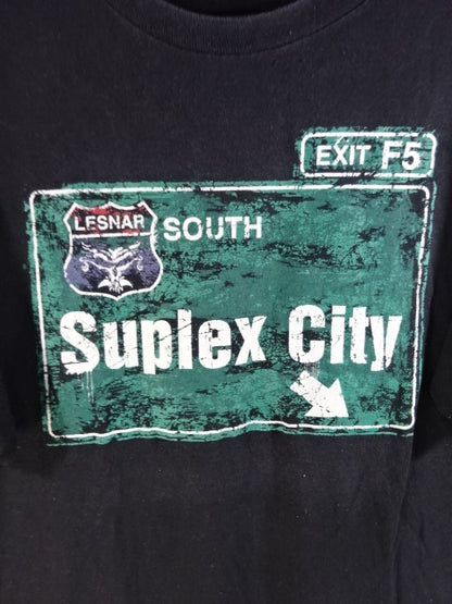 ブロック・レスナー Suplex City Tシャツ①(ブラック)