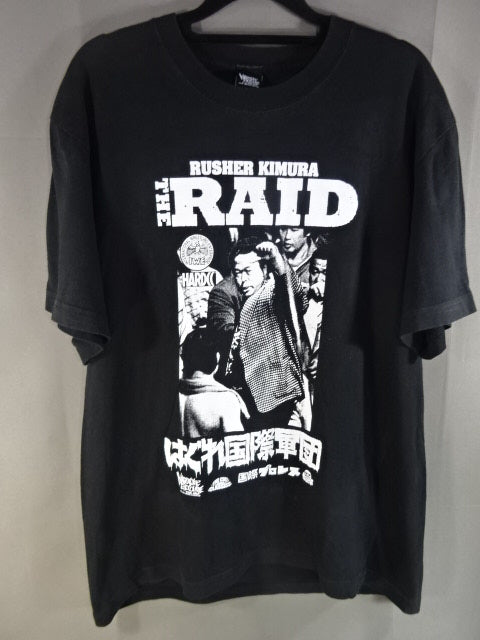 THE RAID-はぐれ国際軍団(ラッシャー木村) Tシャツ①(ブラック)