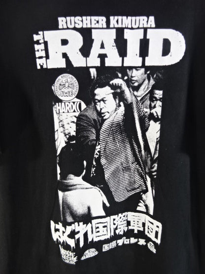 THE RAID-はぐれ国際軍団(ラッシャー木村) Tシャツ①(ブラック)
