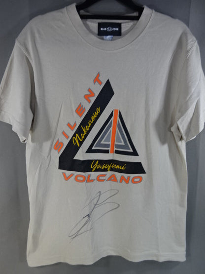 【直筆サイン入り】中之上靖文  SILENT VOLCANO Tシャツ②(ベージュ)