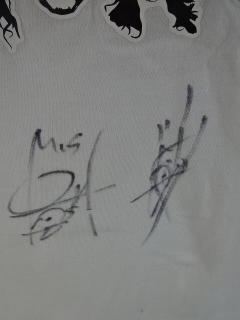 【2選手直筆サイン入り】みちのくプロレス ピクチャー Tシャツ①(ホワイト)