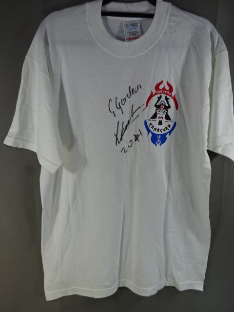 【直筆サイン入り】ジェラルド・ゴルドー ドージョー・カマクラ Tシャツ①(ホワイト)