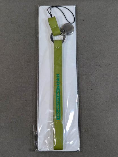 Pro-wrestling Noah Cowhide Metal Ring Strap (Green)
