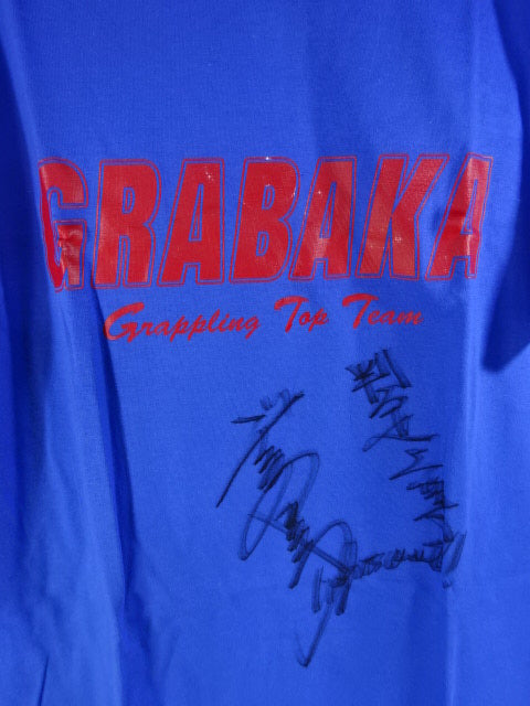 【郷野聡寛 直筆サイン入り】GRABAKA Tシャツ①(ブルー)