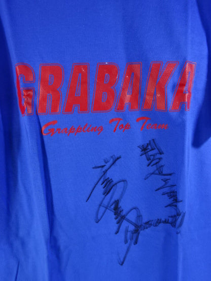 【郷野聡寛 直筆サイン入り】GRABAKA Tシャツ①(ブルー)