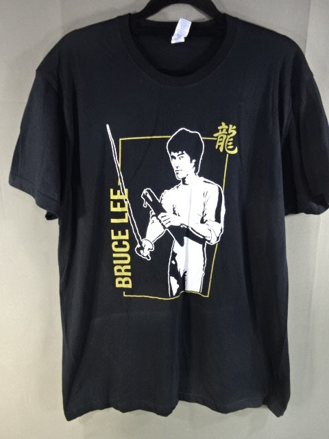 ブルース・リー  イラスト Tシャツ①(ブラック)