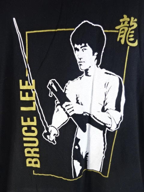 ブルース・リー  イラスト Tシャツ①(ブラック)
