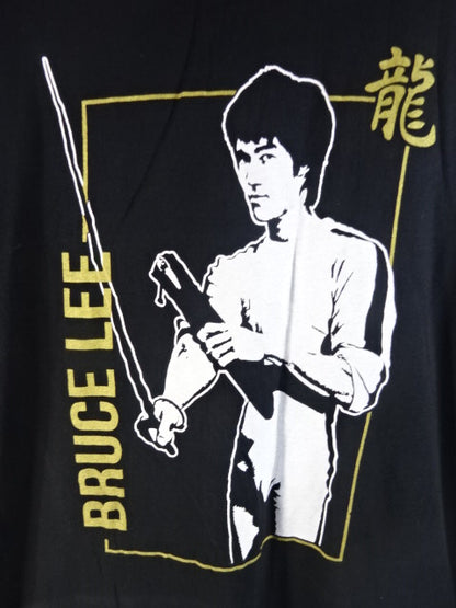 ブルース・リー  イラスト Tシャツ①(ブラック)