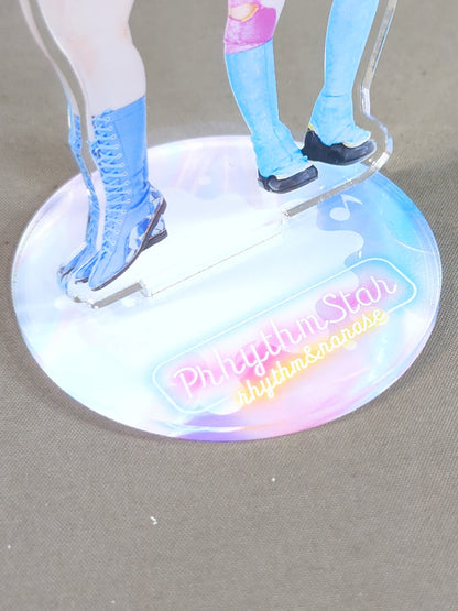 [2 hand signed autographs ] Prism Star (rhythm & Seven Stars) Acrylic Stand