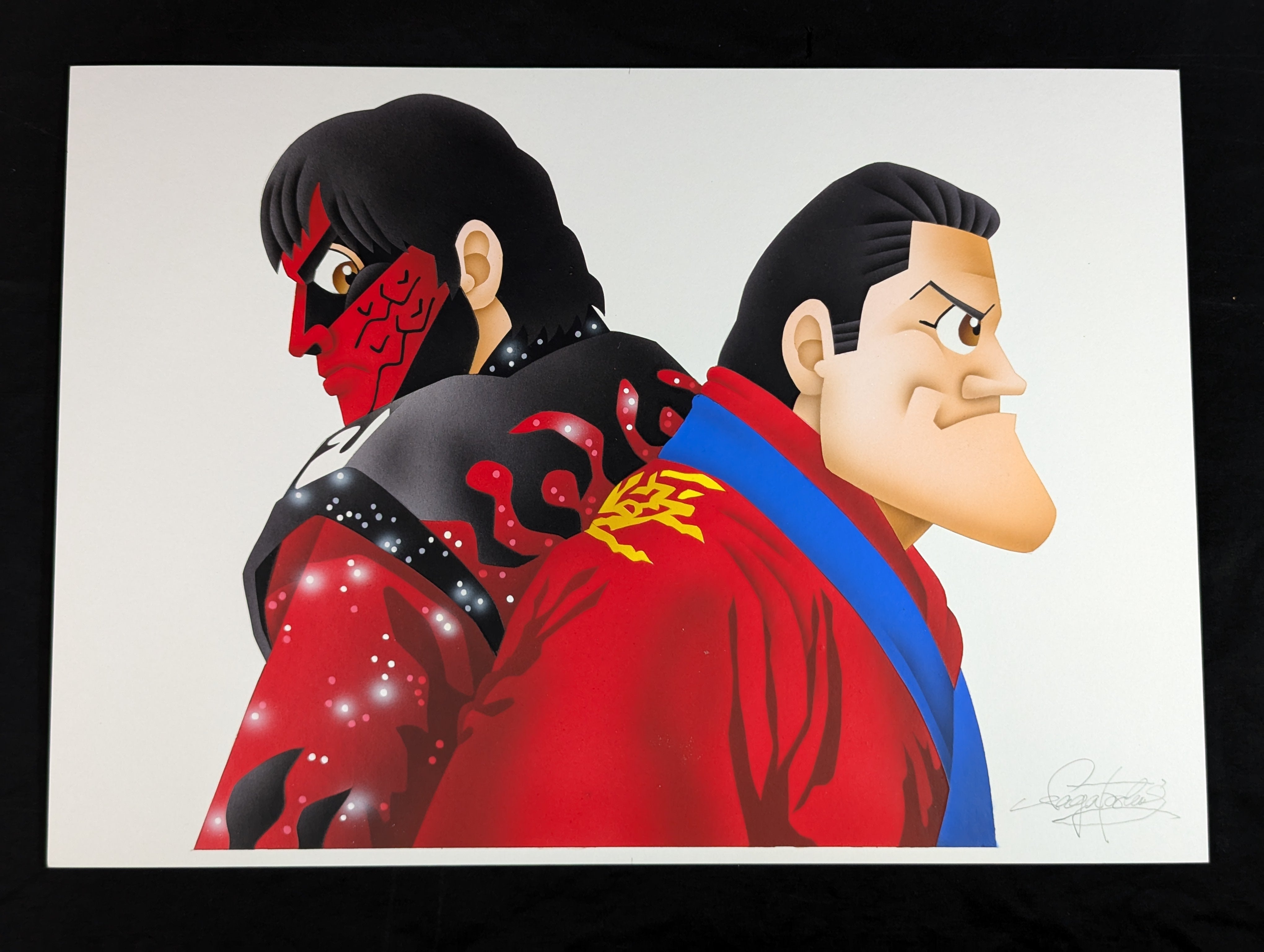 ☆坂井永年氏 原画作品☆ アントニオ猪木＆グレート・ムタ – 闘道館