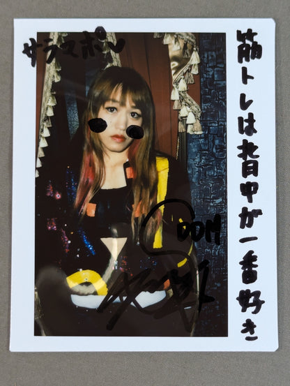 朱里 直筆サイン入りチェキ(A-6)