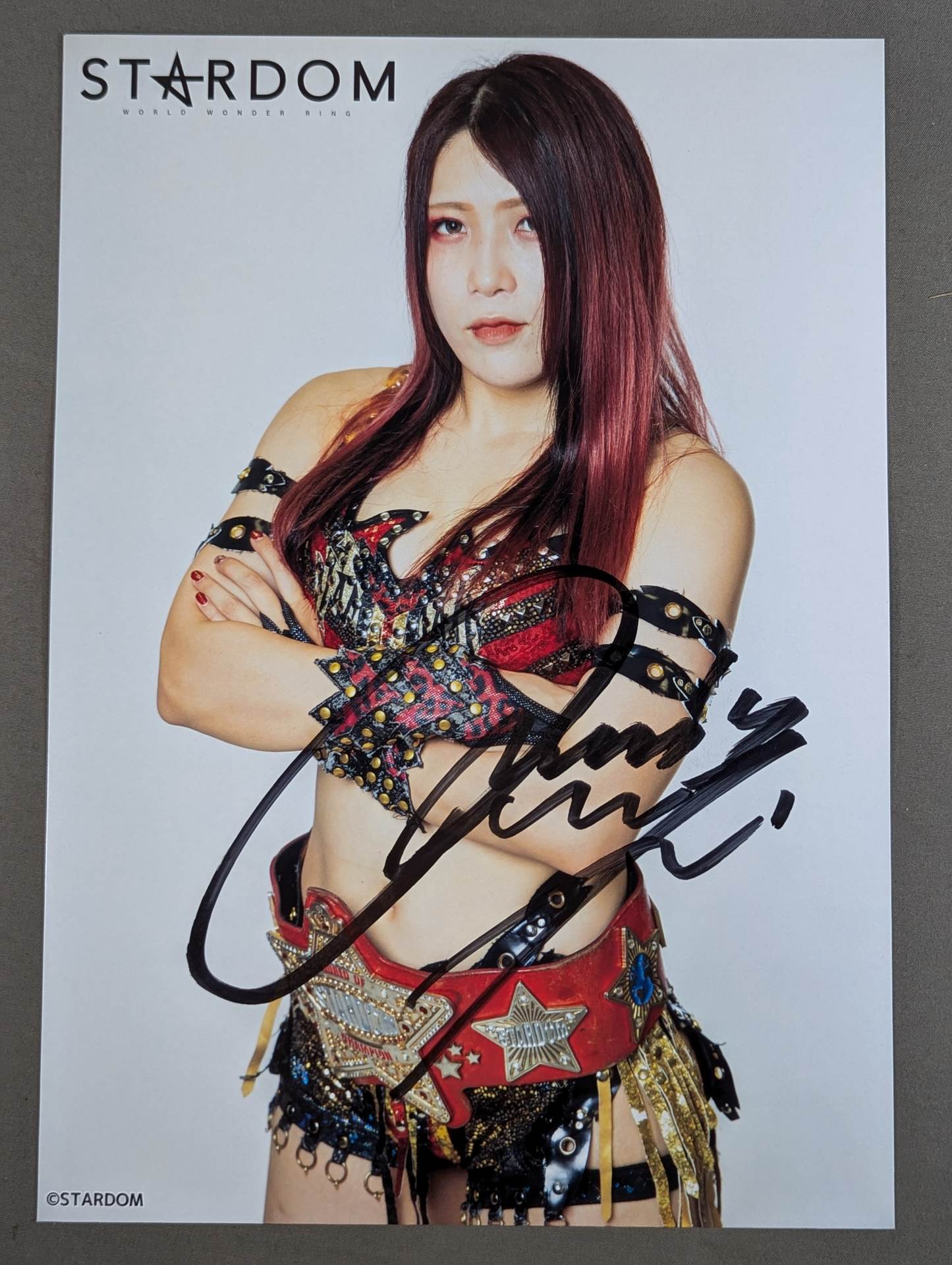 林下詩美 直筆サイン入り  スターダムポートレート(R-3)