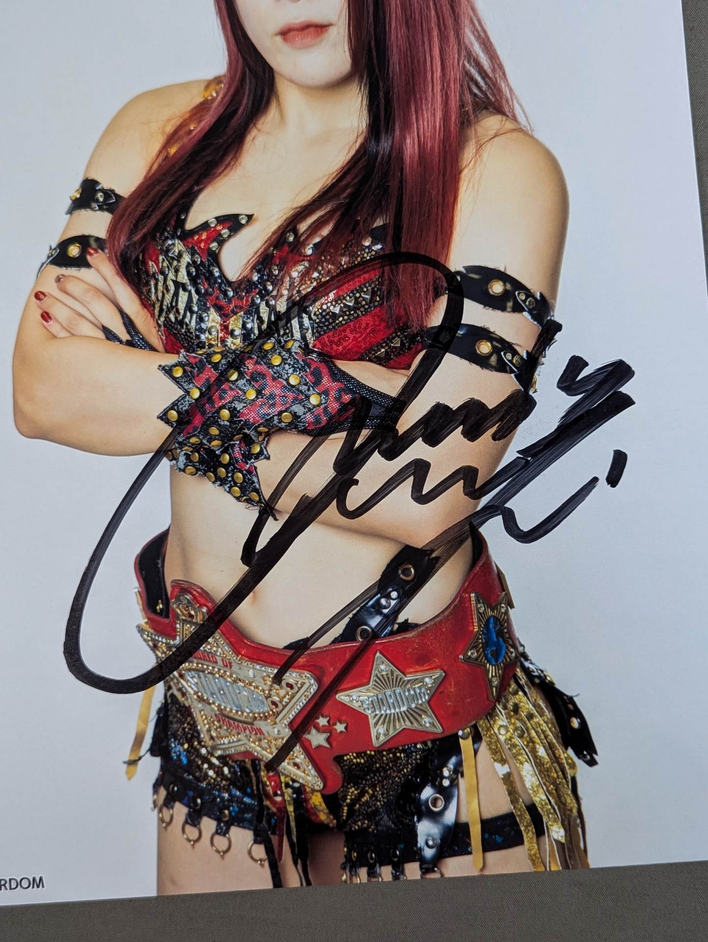 林下詩美 直筆サイン入り  スターダムポートレート(R-3)