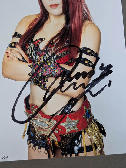林下詩美 直筆サイン入り  スターダムポートレート(R-3)