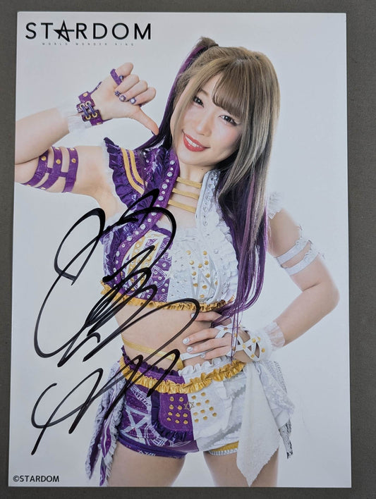 中野たむ 直筆サイン入り スターダムポートレート(W-4)