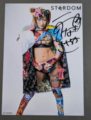 スターダム ウナギサヤカ 手形入りサイン色紙 スターダム ウナギサヤカ / 選手直筆サイン入り 手形色紙&限定