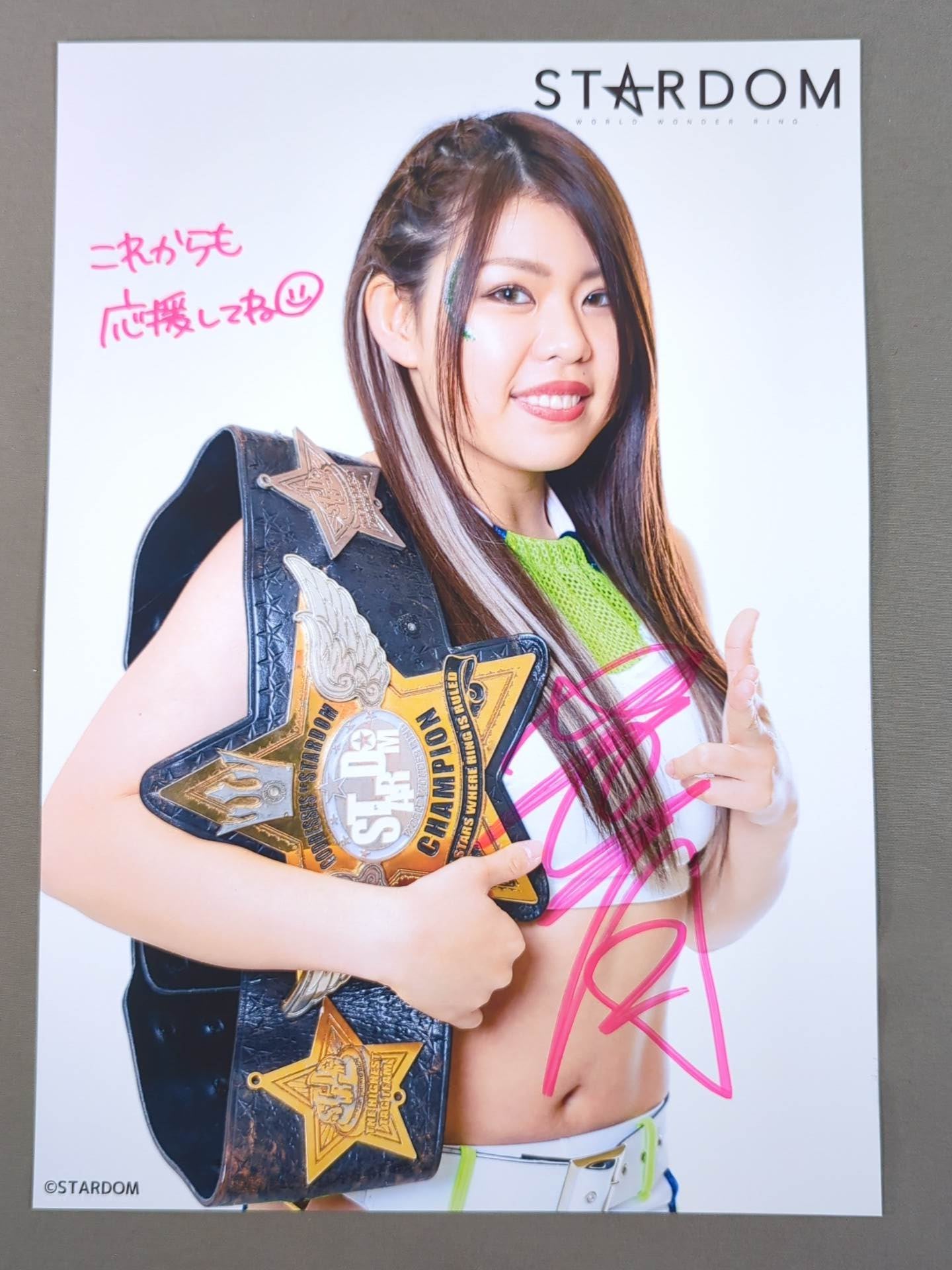 小波⬛️スターダム⬛️直筆サイン入りポートレート スターライト・キッド 直筆サイン入り スターダムポートレート(B