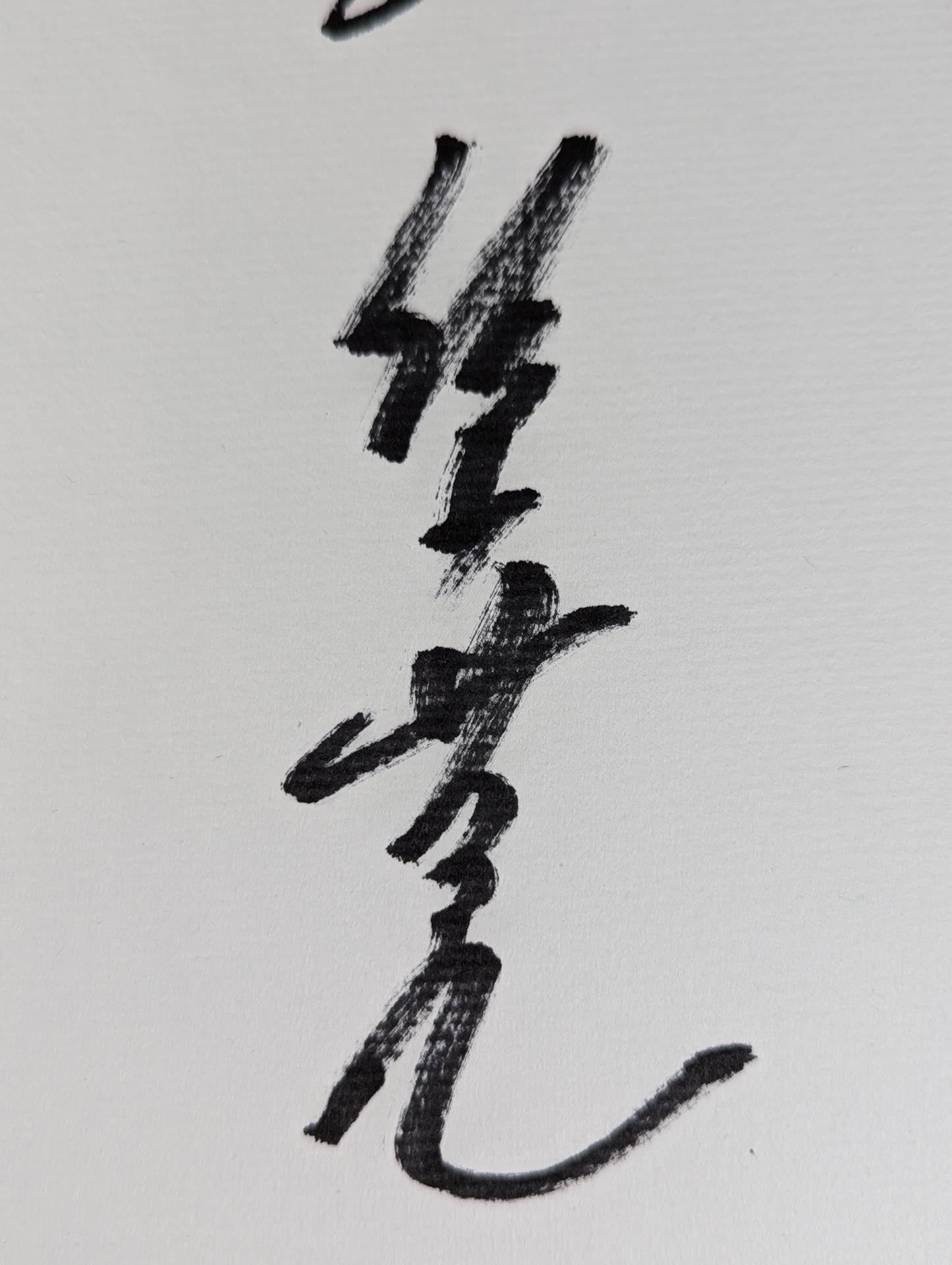 スーパータイガー佐山聡直筆サイン色紙初代タイガーマスク②