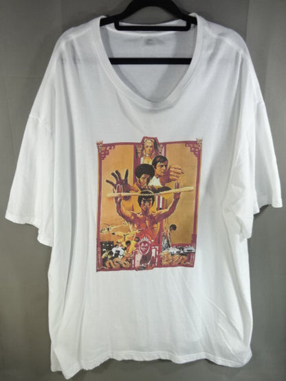 ブルース・リー 燃えよドラゴン ピクチャー Tシャツ①(ホワイト