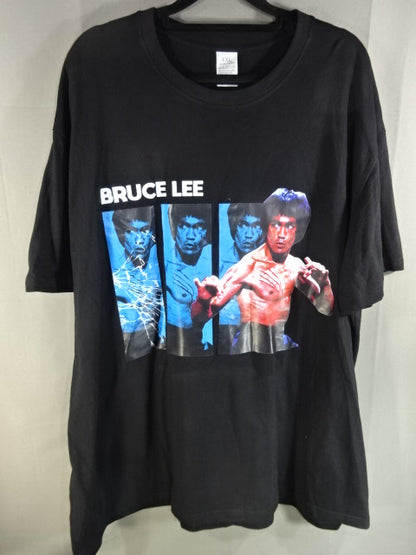 Bruce Lee  Picture T-Shirt (2) (Black)
