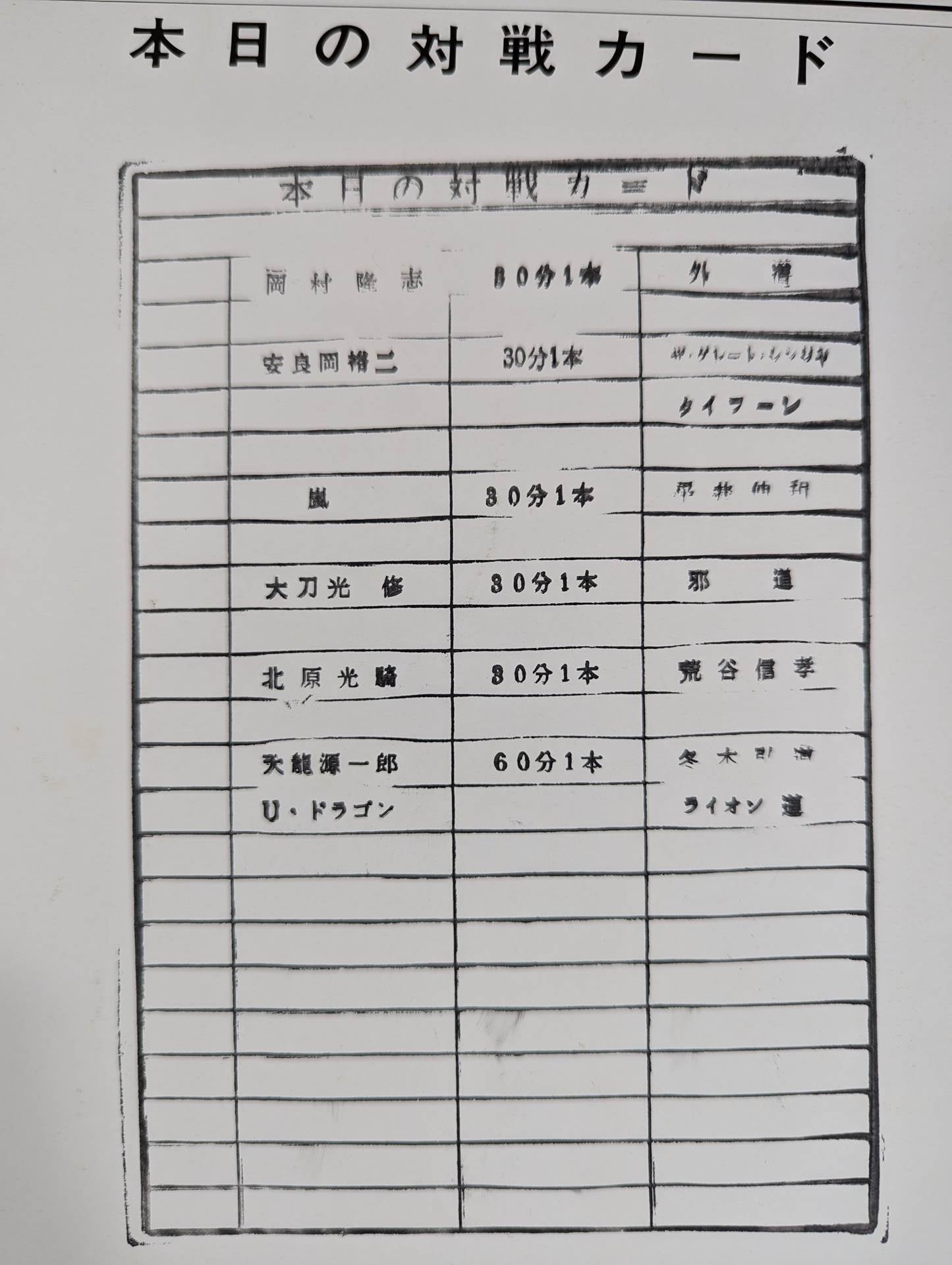 WAR / CHAMPION of R 1995年W.A.Rプロレス 最終シリーズ