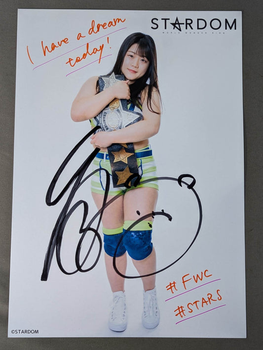 コグマ 直筆サイン入り スターダムポートレート(D-2)