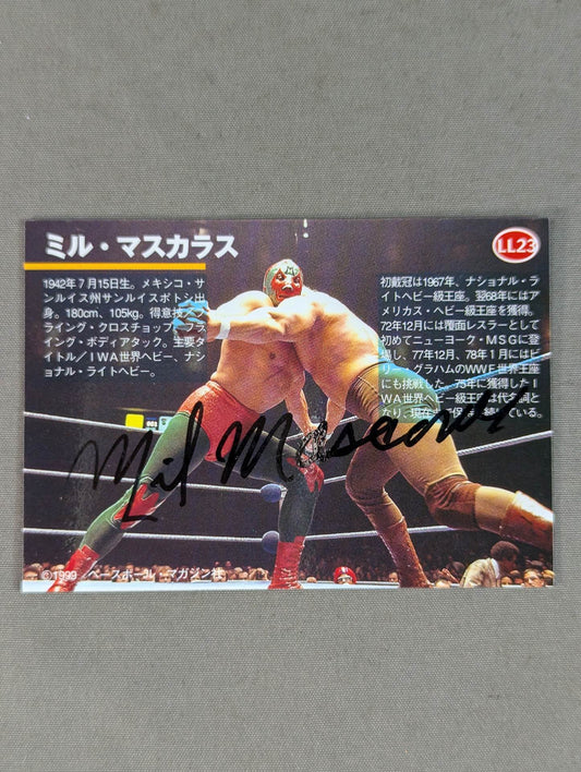 1999 BBM ミル・マスカラス プライベートサインカード①