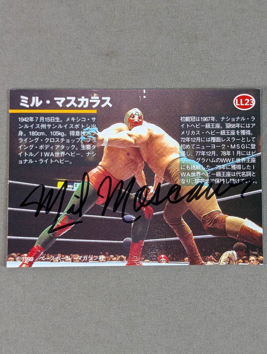 1999 BBM ミル・マスカラス プライベートサインカード②