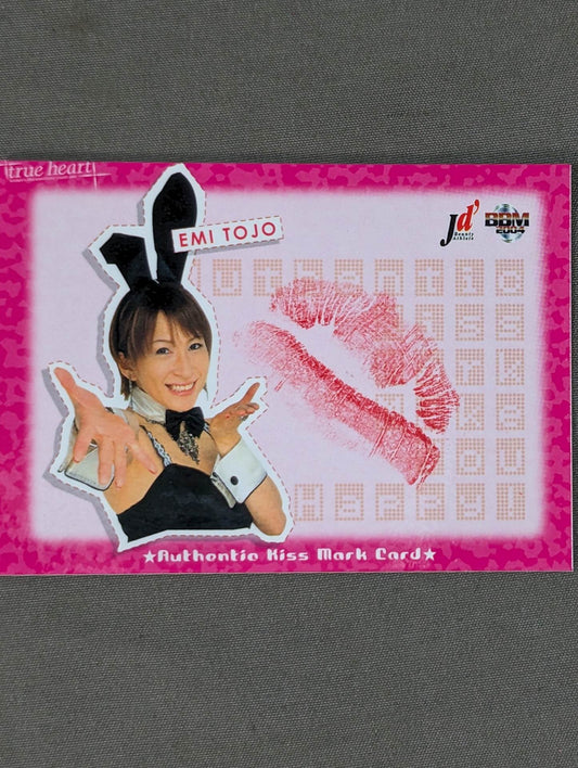 2004 BBM Emi Tojo Official Kiss Mark Card