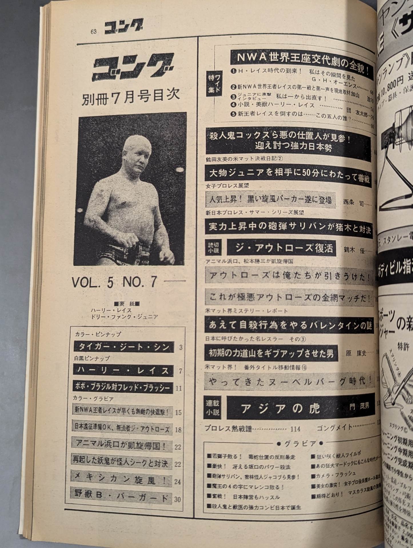 [28冊セット] ゴング 別冊ゴング 1969～ ジャイアント馬場 ドリー・ファンク・ジュニア タイガー・ジェット・シン アントニオ猪木 ピンナップポスター 28冊セット] ゴング 別冊ゴング 1969～ ジャイアント馬場 ドリー